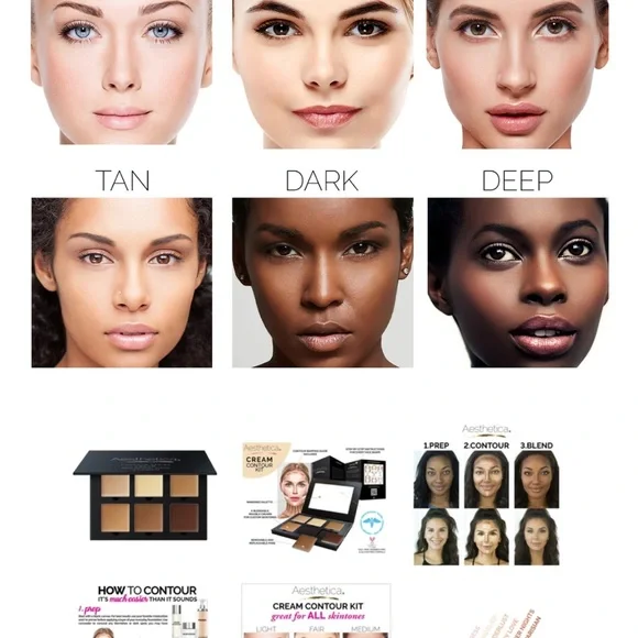 Aesthetica Contour Series Cream Palette - Sealed - Picture 3 of 7